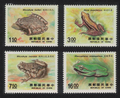 Taiwan Frogs Toads Amphibians 4v 1988 MNH SG#1804-1807 MI#1815-1818 - Unused Stamps