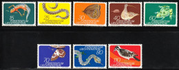 1973-74 Liechtenstein Wildlife: Reptiles And Amphibians, Butterflies, Birds Sets (** / MNH / UMM) - Andere & Zonder Classificatie