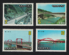 Taiwan Road Bridges 4v 1986 MNH SG#1676-1679 - Neufs