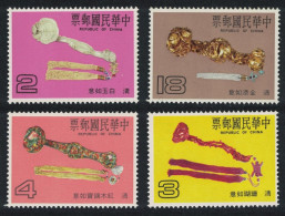 Taiwan Sceptres Of Qing Dynasty Ju-i 4v 1986 MNH SG#1691-1694 - Unused Stamps