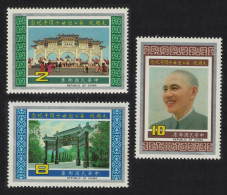 Taiwan President Chiang Kai-shek 3v 1985 MNH SG#1586-1588 - Unused Stamps