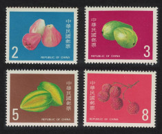 Taiwan Jambo Guavas Carambolas Lychees Fruit 4v 1985 MNH SG#1598-1601 - Nuevos