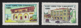 Turkish Cyprus Europa Post Office Buildings 2v Corners 1990 MNH SG#275-276 - Ongebruikt
