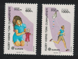 Turkish Cyprus Europa Children's Games 2v 1989 MNH SG#251-252 MI#249C-250C - Ongebruikt