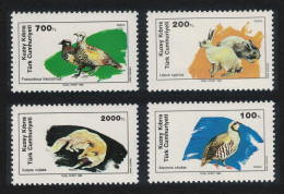 Turkish Cyprus Partridge Birds Hare Fox Wildlife 4v 1985 MNH SG#254-257 - Ongebruikt