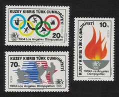 Turkish Cyprus Olympic Games Los Angeles 3v 1984 MNH SG#150-152 - Nuovi