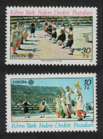 Turkish Cyprus Folk Dancing Europa Folklore 2v 1981 MNH SG#106-107 - Unused Stamps