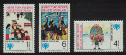 Turkish Cyprus Paintings International Year Of The Child 3v 1979 MNH SG#85-87 - Ungebraucht