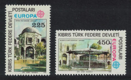 Turkish Cyprus Monuments Mosque Europa 2v 1978 MNH SG#63-64 - Ungebraucht