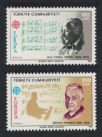 Turkey Europa CEPT Music Year 2v 1985 MNH SG#2890-2891 MI#2706-2707 - Ongebruikt