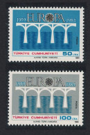 Turkey Europa 25th Anniversary Of CEPT 2v 1984 MNH SG#2854-2855 MI#2667-2668 - Unused Stamps