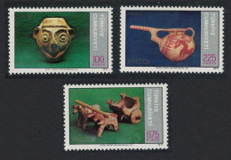 Turkey Regional Co-operation For Development Pottery 3v 1977 MNH SG#2580-2582 MI#2420-2422 Sc#2053-2055 - Ongebruikt