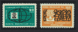 Turkey World Refugee Year 2v 1960 MNH SG#1897-1898 MI#1729-1730 Sc#1478-1479 - Unused Stamps