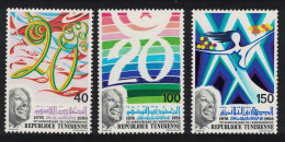 Tunisia 20th Anniversary Of Independence 3v 1976 MNH SG#857-859 Sc#675-677 - Tunesien (1956-...)