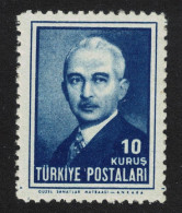 Turkey President Inonu 10 Kurus 1946 MNH SG#1351 - Neufs