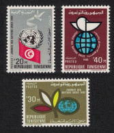 Tunisia UN Day 3v 1962 MNH SG#572-574 - Tunisie (1956-...)