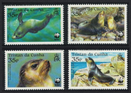 Tristan Da Cunha WWF Subantarctic Fur Seal 4v 2004 MNH SG#800-803 MI#821-824 Sc#747-750 - Tristan Da Cunha