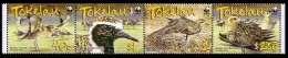 Tokelau Birds WWF Pacific Golden Plover Strip Of 4v 2007 MNH SG#382-385 MI#368-371 Sc#349-352 - Tokelau