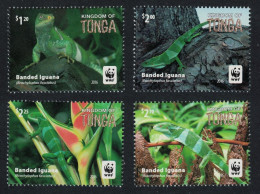 Tonga WWF Banded Iguana 4v No Frame 2016 MNH SG#1804-1808 - Tonga (1970-...)