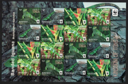 Tonga WWF Banded Iguana Sheetlet Of 4 Sets 2016 MNH SG#1804-1807 - Tonga (1970-...)