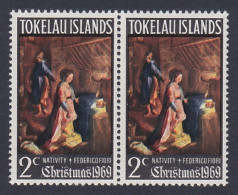 Tokelau Christmas Pair 1969 MNH SG#20 Sc#20 - Tokelau