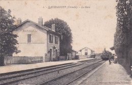 GAURLAGUET, GIRONDE, LA GARE, Avec Train - Other & Unclassified