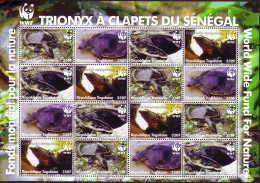 Togo WWF Senegal Flapshell Turtle Sheetlet Of 4 Sets 2006 MNH MI#3337-3340 Sc#2039a-d - Togo (1960-...)