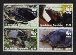 Togo WWF Senegal Flapshell Turtle 4v In Block 2*2 IMPERF 2006 MNH MI#3337-3340 Sc#2039a-d - Togo (1960-...)