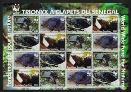 Togo WWF Senegal Flapshell Turtle Imperf Sheetlet Of 4 Sets 2006 MNH MI#3337-3340 Sc#2039a-d - Togo (1960-...)
