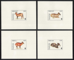 Togo WWF West African Duikers 4 De-Luxes 1996 MNH MI#2456-2459 Sc#1720 A-d - Togo (1960-...)