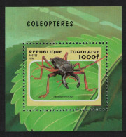 Togo Beetle 'Psalidognathis Atys' MS 1996 MNH MI#Block 393 Sc#1712 - Togo (1960-...)