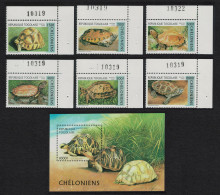 Togo Turtles And Tortoises 6v+MS Corners Numbers 1996 MNH MI#2480-2485+Block 401 Sc#1790-1795A - Togo (1960-...)