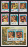 Togo Paintings By Rubens Christmas 6v+MS 1981 MNH SG#1563-MS1569 - Togo (1960-...)