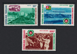 Togo 10th Anniversary Of Eyadema Regime 3v 1977 MNH SG#1181-1183 Sc#948+C300-C301 - Togo (1960-...)