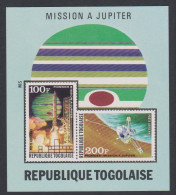 Togo US 'Jupiter' Space Mission MS 1974 MNH SG#MS1018 - Togo (1960-...)