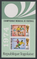 Togo World Cup Football Championship West Germany MS 1974 MNH SG#MS988 Sc#C216a - Togo (1960-...)