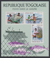 Togo Lagoon Fishing MS 1974 MNH SG#MS1013 - Togo (1960-...)