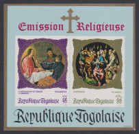 Togo Religious Paintings MS 1969 MNH SG#MS657 Sc#C109a - Togo (1960-...)