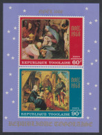 Togo Christmas Paintings MS 1968 MNH SG#MS627 Sc#C101a - Togo (1960-...)