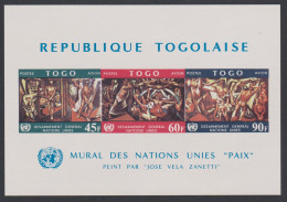 Togo Disarmament MS 1967 MNH SG#MS539 Sc#C78a - Togo (1960-...)