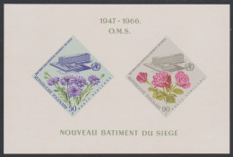 Togo Flowers Inauguration Of WHO Headquarters Geneva MS 1966 MNH SG#MS458 - Togo (1960-...)