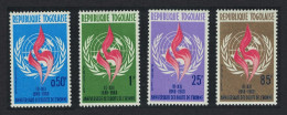 Togo Declaration Of Human Rights Flame 4v 1963 MNH SG#340-343 Sc#457-460 - Togo (1960-...)