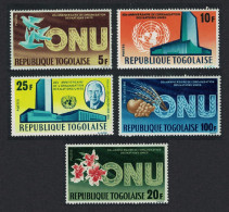 Togo 20th Anniversary Of UNO 5v 1966 MNH SG#440-444 - Togo (1960-...)