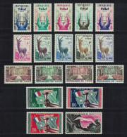 Togo Egret Bird Antelope Torch Flag Inscription 'Republique' 18v 1959 MNH SG#217-235 Sc#350-363+C26-C30 - Togo (1960-...)