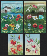 Tanzania Flowers Of The World 2 Sheetlets+2 Mss 1996 MNH MI#2466-2481+Block 340-341 Sc#1514-1517 - Tansania (1964-...)