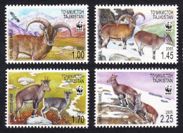 Tajikistan WWF Himalayan Blue Sheep Bharal 'Pseudois Nayaur' 4v 2005 MNH SG#282-285 MI#392-395 Sc#266 A-d - Tagikistan
