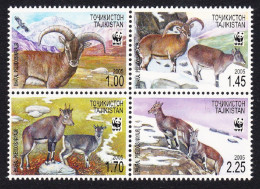 Tajikistan WWF Bharal 4v Block Of 4 2005 MNH SG#282-285 MI#392-395 Sc#266 A-d - Tadjikistan