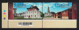 Taiwan Juguang Tower And Shuitou Settlement Corner Pair 2014 MNH SG#3819-3820 - Neufs