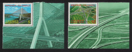 Taiwan Second Southern Freeway 2v Corners 2000 MNH SG#2620-2621 - Unused Stamps