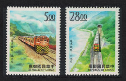 Taiwan Completion Of Round-island Railway System 2v 1997 MNH SG#2412-2413 - Ongebruikt